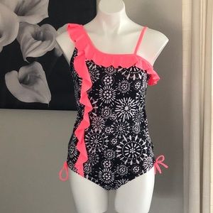 JUSTICE swim suit would fit a small women